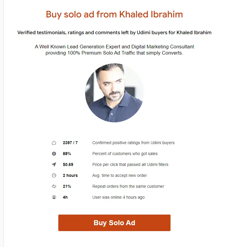 Khaled Ibrahim Solo Ads Page