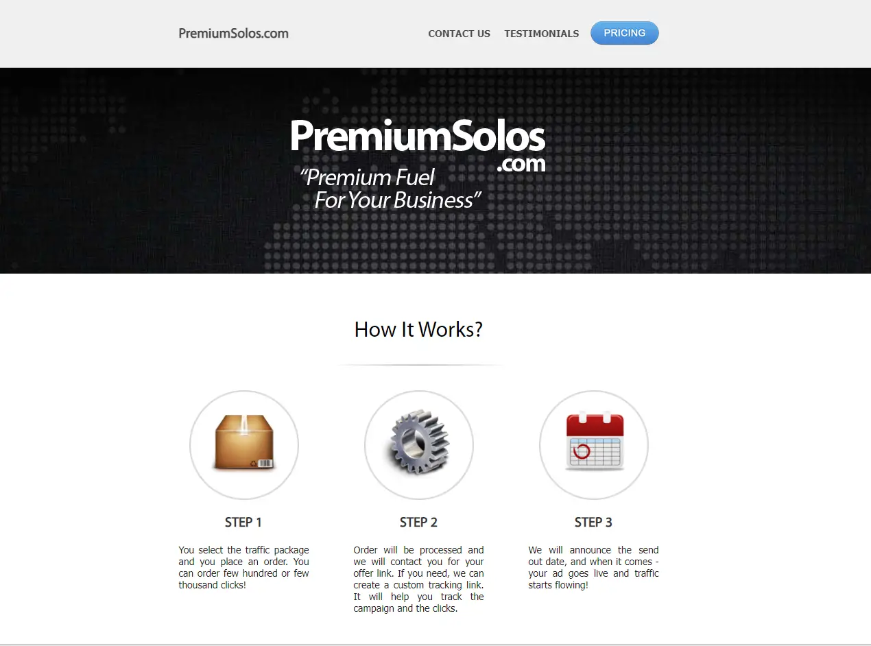 Premium Solos Homepage