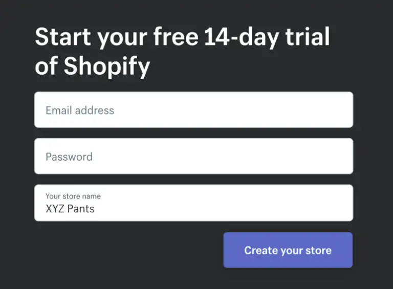 Shopify Trial