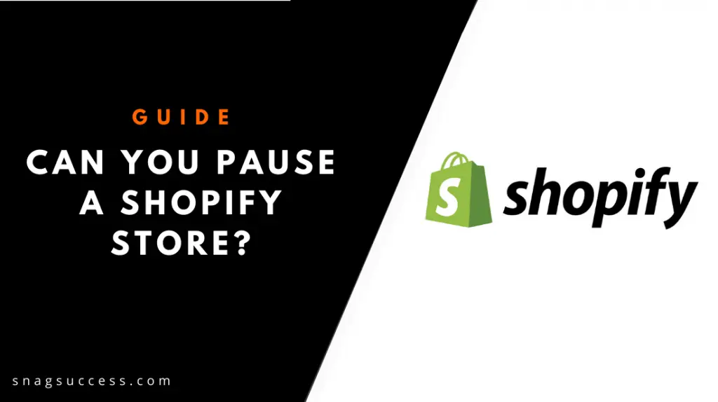 Can You Pause A Shopify Store?