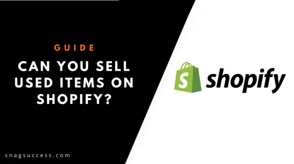 Can you sell used items on shopify