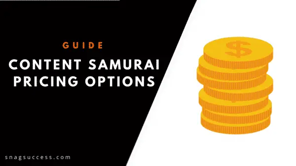 Content Samurai Pricing Options