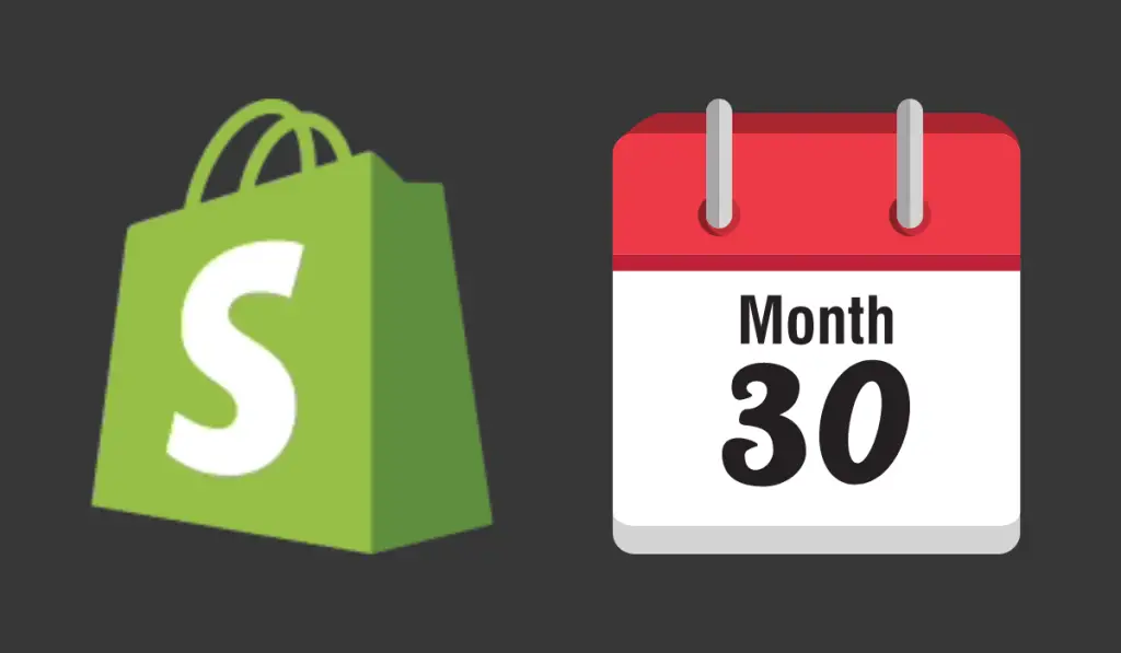 Shopify 1 Month Trial